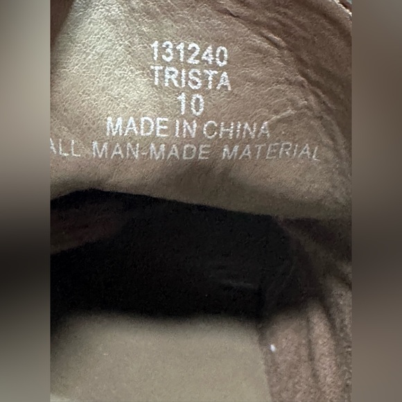 X appeal Trista women's suede hidden wedge booties ankle size 10 - Picture 6 of 9